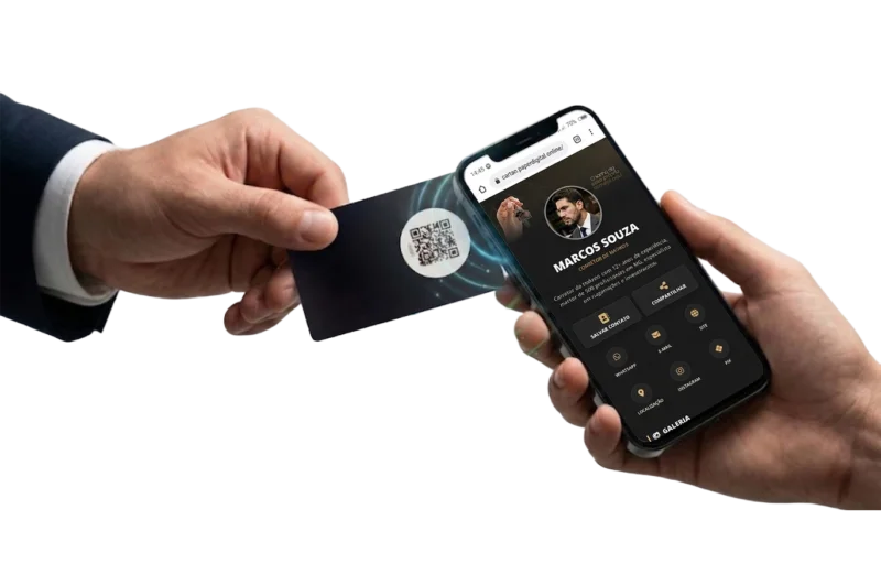Profissional usando cCard